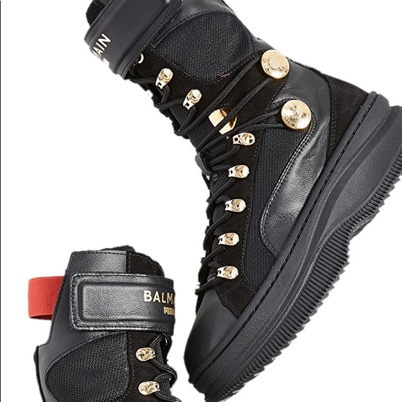 Balmain Deva Boxing Combat Sneaker Boots - Picture 5 of 14